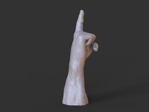 Male Hand Pose - Gesture - 16 Model Cetak 3D