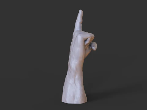 Male Hand Pose - Gesture - 16 3D Print Model