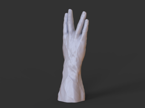 Male Hand Pose - Gesture - 17 Model Cetak 3D