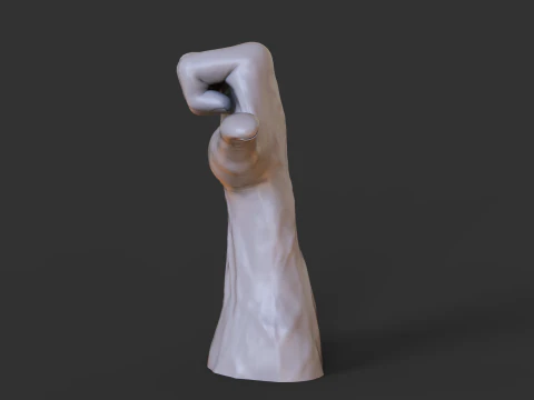 Pose da M&atilde;o Masculina - Gesto - 21 Modelo de Impressão 3D