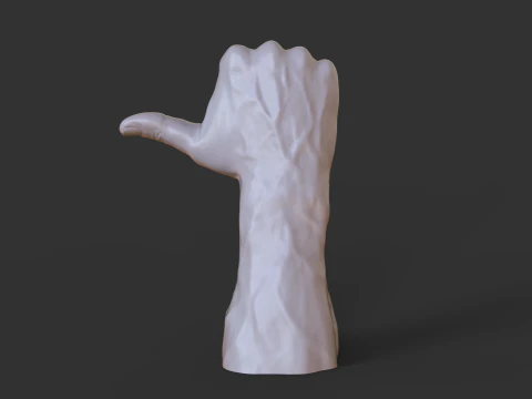 Pose da M&atilde;o Masculina - Gesto - 21 Modelo de Impressão 3D