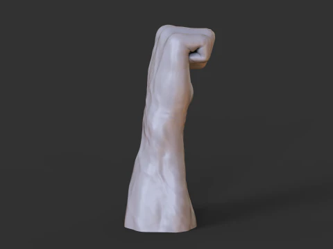 Pose da M&atilde;o Masculina - Gesto - 21 Modelo de Impressão 3D