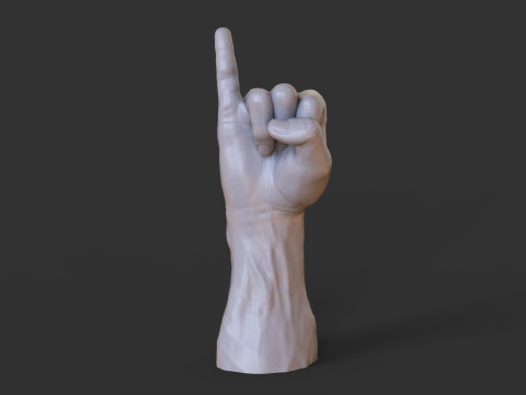 Male Hand Pose - Gesture - 22 Model do druku 3D