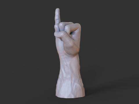 Male Hand Pose - Gesture - 22 Model do druku 3D