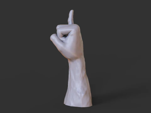 Male Hand Pose - Gesture - 22 3D Print Model