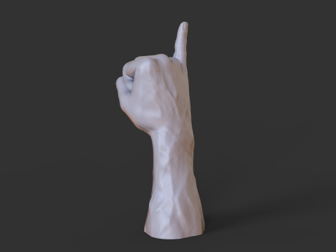 Male Hand Pose - Gesture - 22 Model do druku 3D