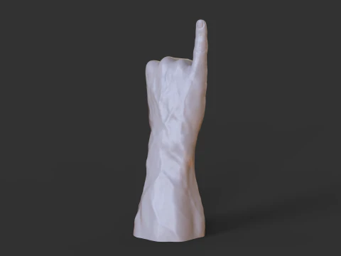 Male Hand Pose - Gesture - 22 3D Print Model