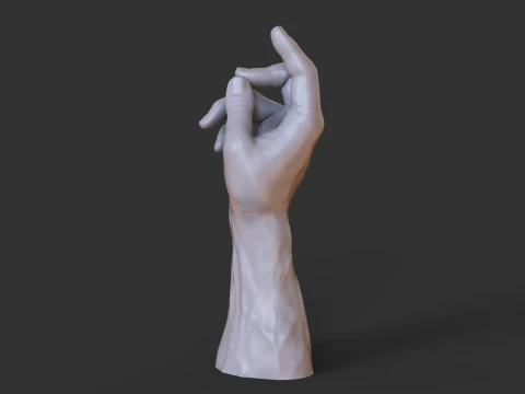 Male Hand Pose - Gesture - 24 3D Print Model