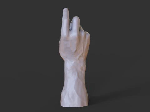 Male Hand Pose - Gesture - 24 3D Print Model