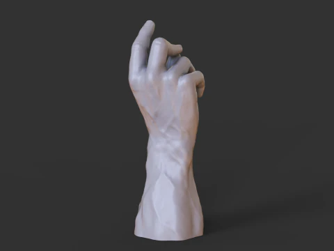 Male Hand Pose - Gesture - 24 3D Print Model