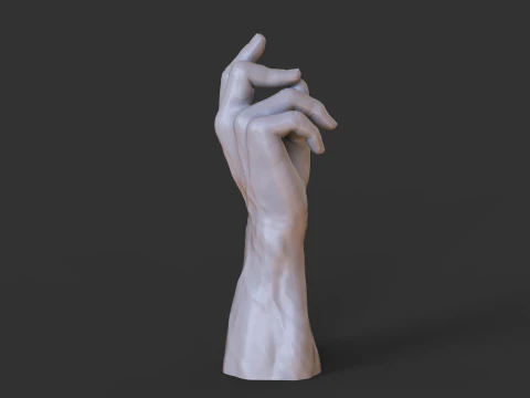 Male Hand Pose - Gesture - 24 3D Print Model
