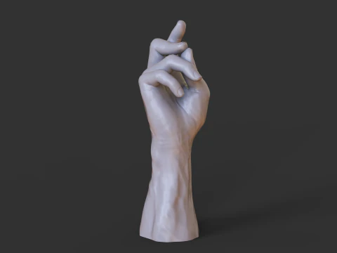 Male Hand Pose - Gesture - 24 3D Print Model