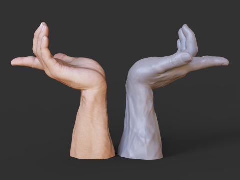 Male Hand Pose - Gesture - 25 3Dプリントモデル