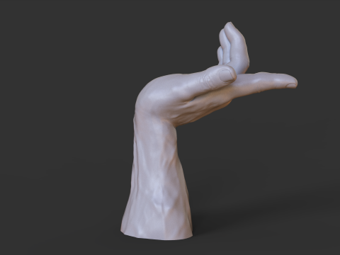 Male Hand Pose - Gesture - 25 3Dプリントモデル