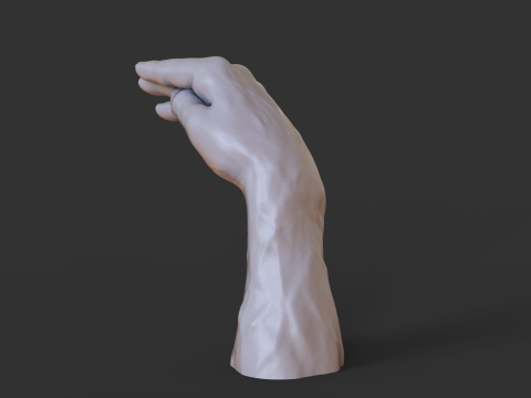 Male Hand Pose - Gesture - 28 3D Print Model