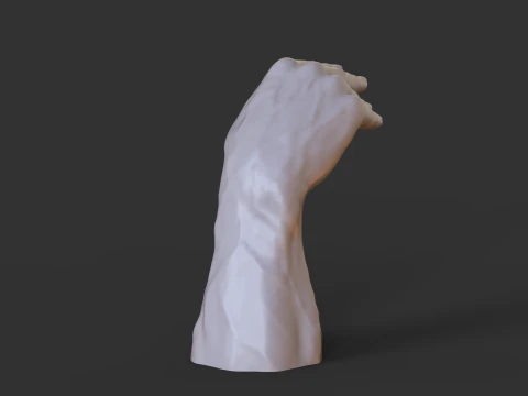Male Hand Pose - Gesture - 28 3D Print Model