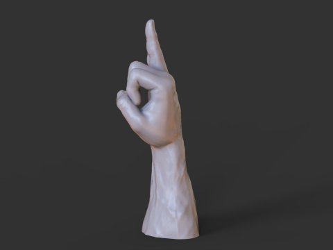 Male Hand Pose - Gesture - 29 3D 打印模型