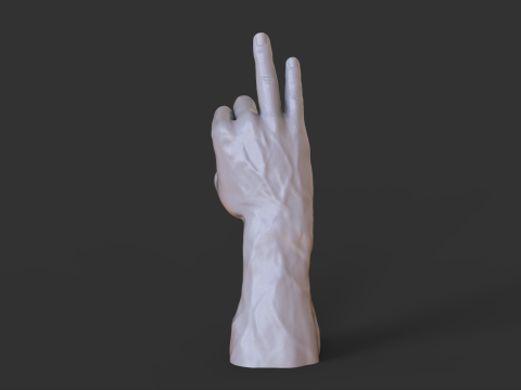 Male Hand Pose - Gesture - 29 3D 打印模型