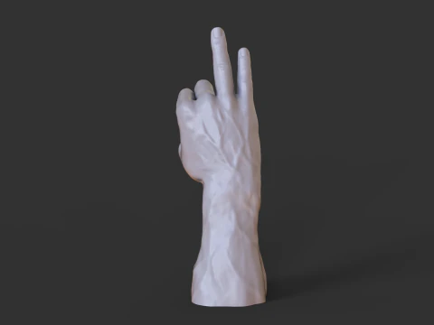 Male Hand Pose - Gesture - 29 3D Print Model