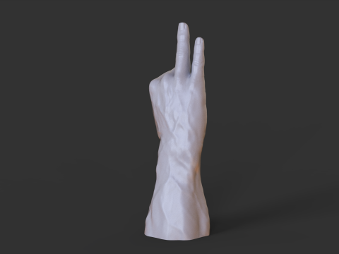 Male Hand Pose - Gesture - 29 3D 打印模型