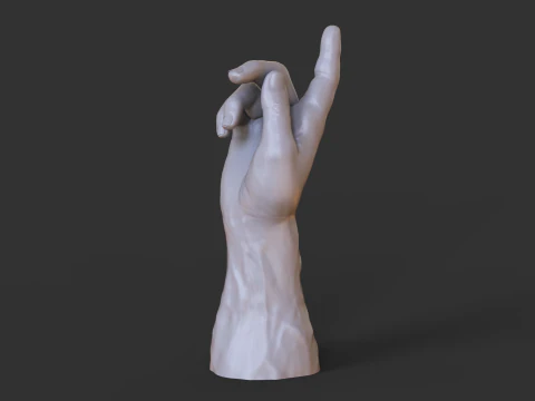 Pose de M&atilde;o Masculina - Gesto - 30 Modelo de Impressão 3D