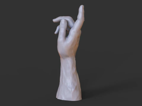 Pose de M&atilde;o Masculina - Gesto - 30 Modelo de Impressão 3D