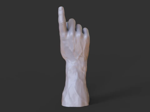 Pose de M&atilde;o Masculina - Gesto - 30 Modelo de Impressão 3D