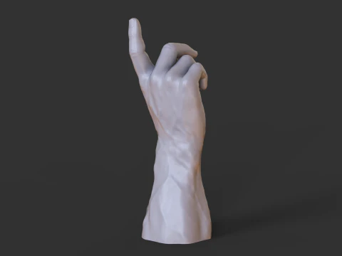 Pose de M&atilde;o Masculina - Gesto - 30 Modelo de Impressão 3D