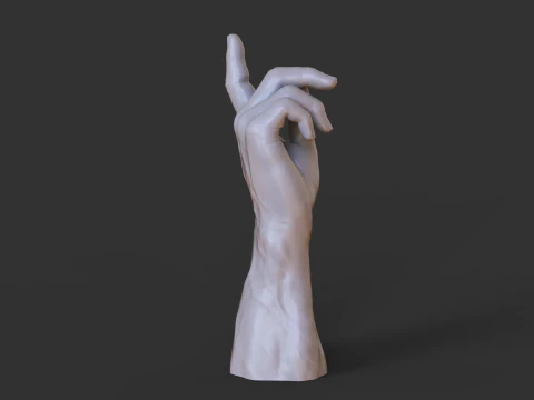 Pose de M&atilde;o Masculina - Gesto - 30 Modelo de Impressão 3D