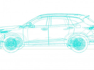 acura mdx 2022 3D 모델