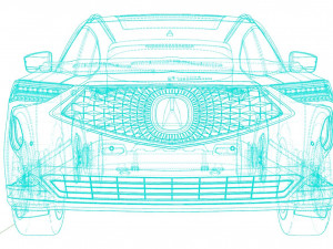 acura mdx 2022 3D 모델