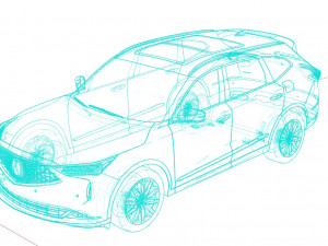 acura mdx 2022 3D 모델