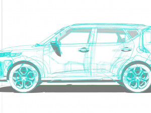 kia soul ex 2022 Modèle 3D