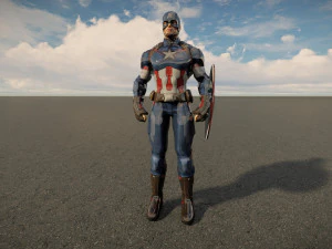 Captain america 3D Model