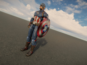 Captain america 3D Model