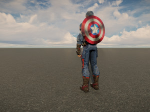 Captain america 3D Model