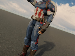Captain america 3D Model