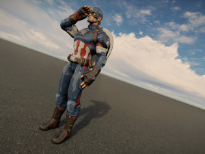 Captain america 3D Model