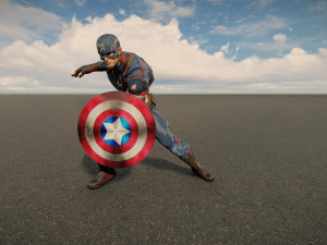 Captain america 3D Model
