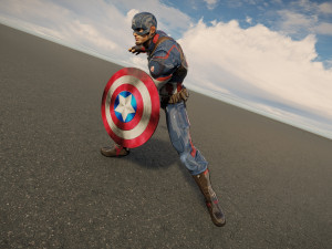 Captain america 3D Model
