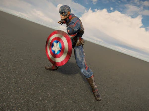 Captain america 3D Model