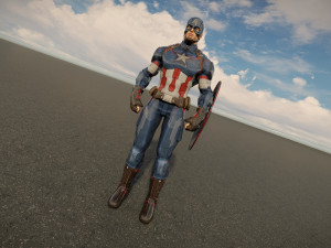 Captain america 3D Model