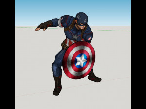 Captain america 3D Model