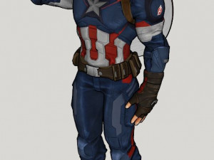 Captain america 3D Model