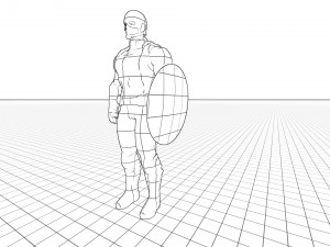 Captain america 3D Model