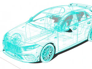 Mercedes-Benz A45 S AMG 2020 High-Performance Hatchback 3D Model