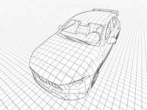 Mercedes-Benz A45 S AMG 2020 High-Performance Hatchback 3D Model