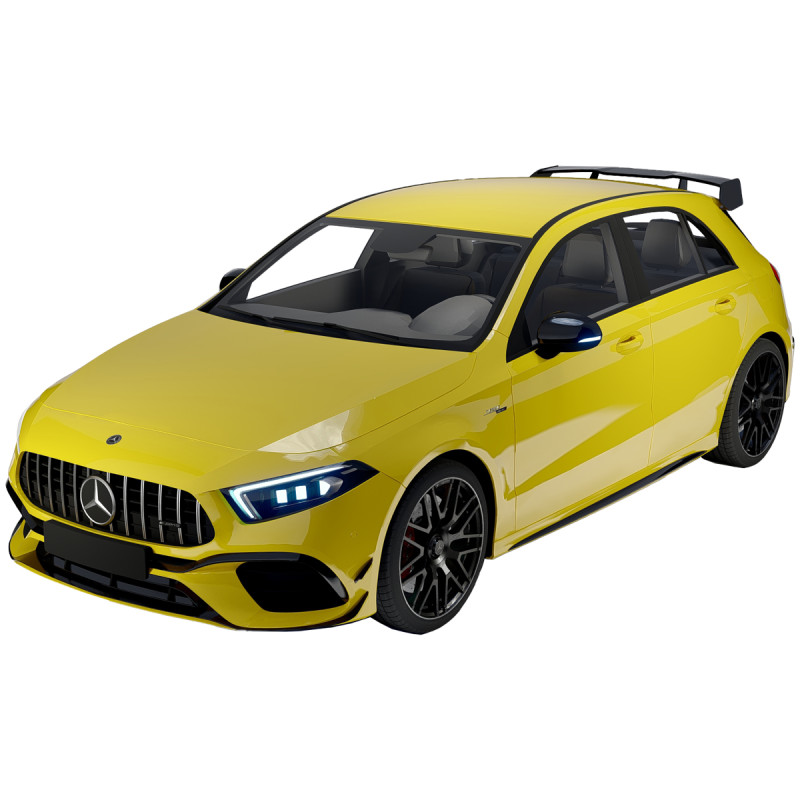 Mercedes-Benz A45 S AMG 2020 High-Performance Hatchback 3D Model .c4d .max .obj .3ds .fbx .stl .blend 