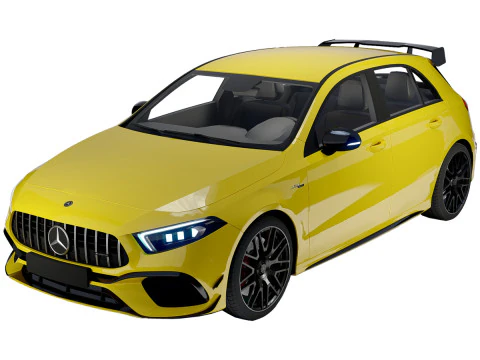 Mercedes-Benz A45 S AMG 2020 Hatchback de alto desempenho Modelo 3D