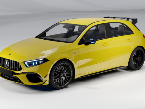 Mercedes-Benz A45 S AMG 2020 High-Performance Hatchback 3D Model